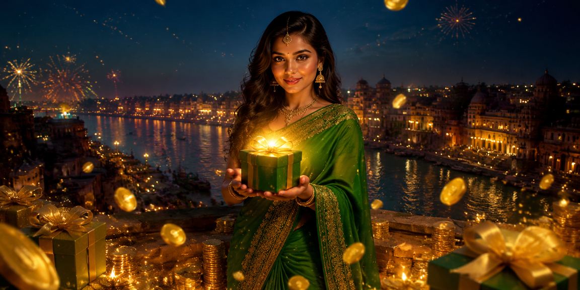 Vibrant Indian casino entertainment with players in traditional attire